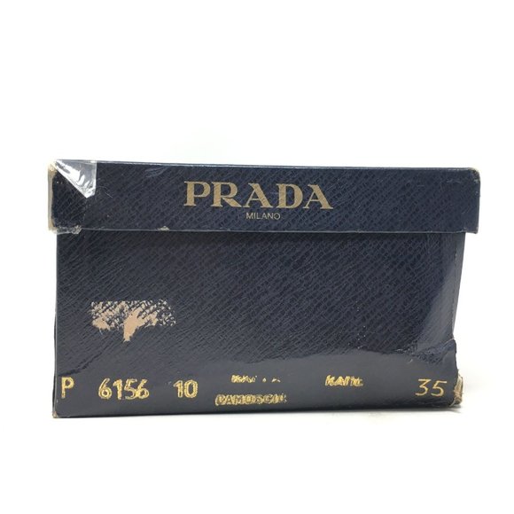 NEW VTG Prada Loafers Flats Size 35/5 US Brown - Picture 10 of 11